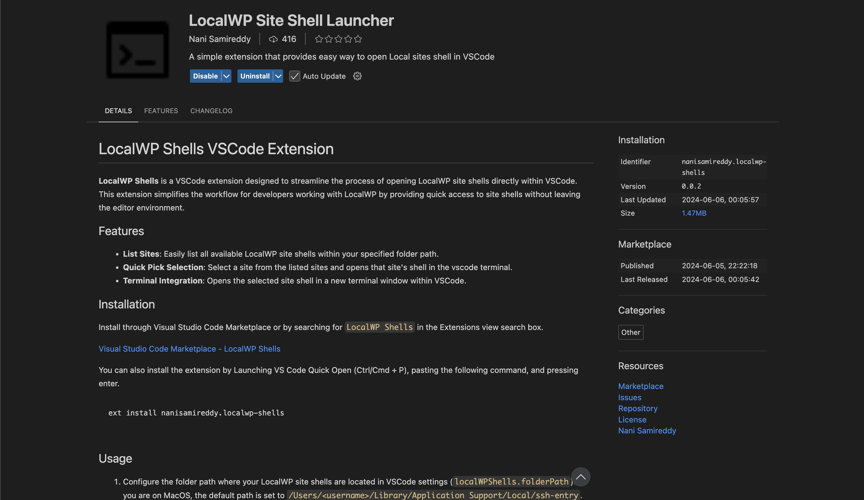LocalWP Site Shell Launcher